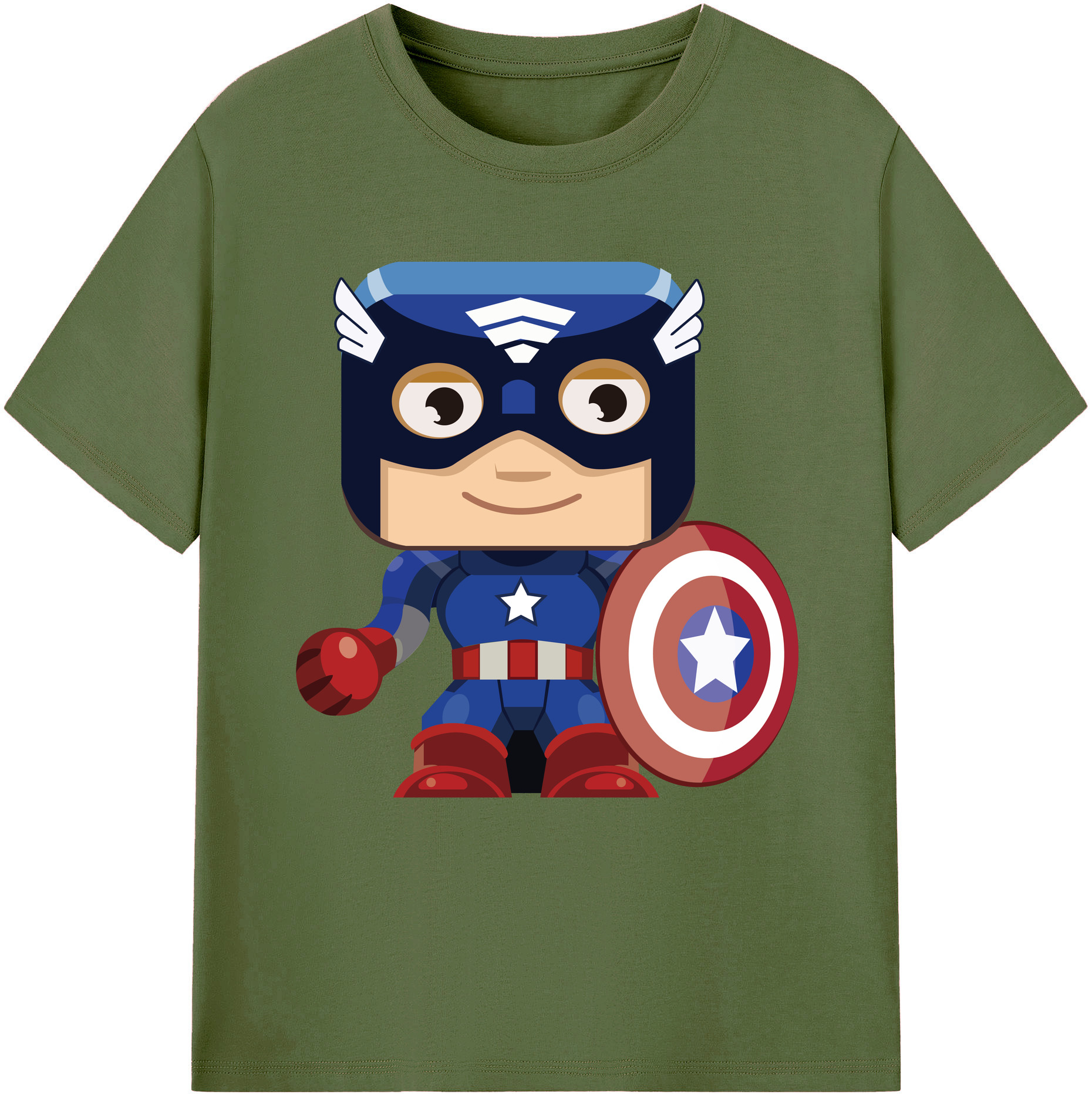 （画像用） アベンジャーズ The Avengers 綿100％半袖Tシャツ（フロントプリント）